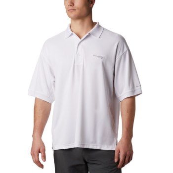 Columbia PFG Perfect Cast, Polo Blancos Para Hombre | 145830-GKP